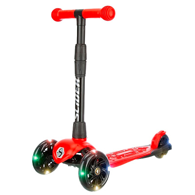 Самокат трехколесный складной светящиеся колеса Slider Stile1R 1